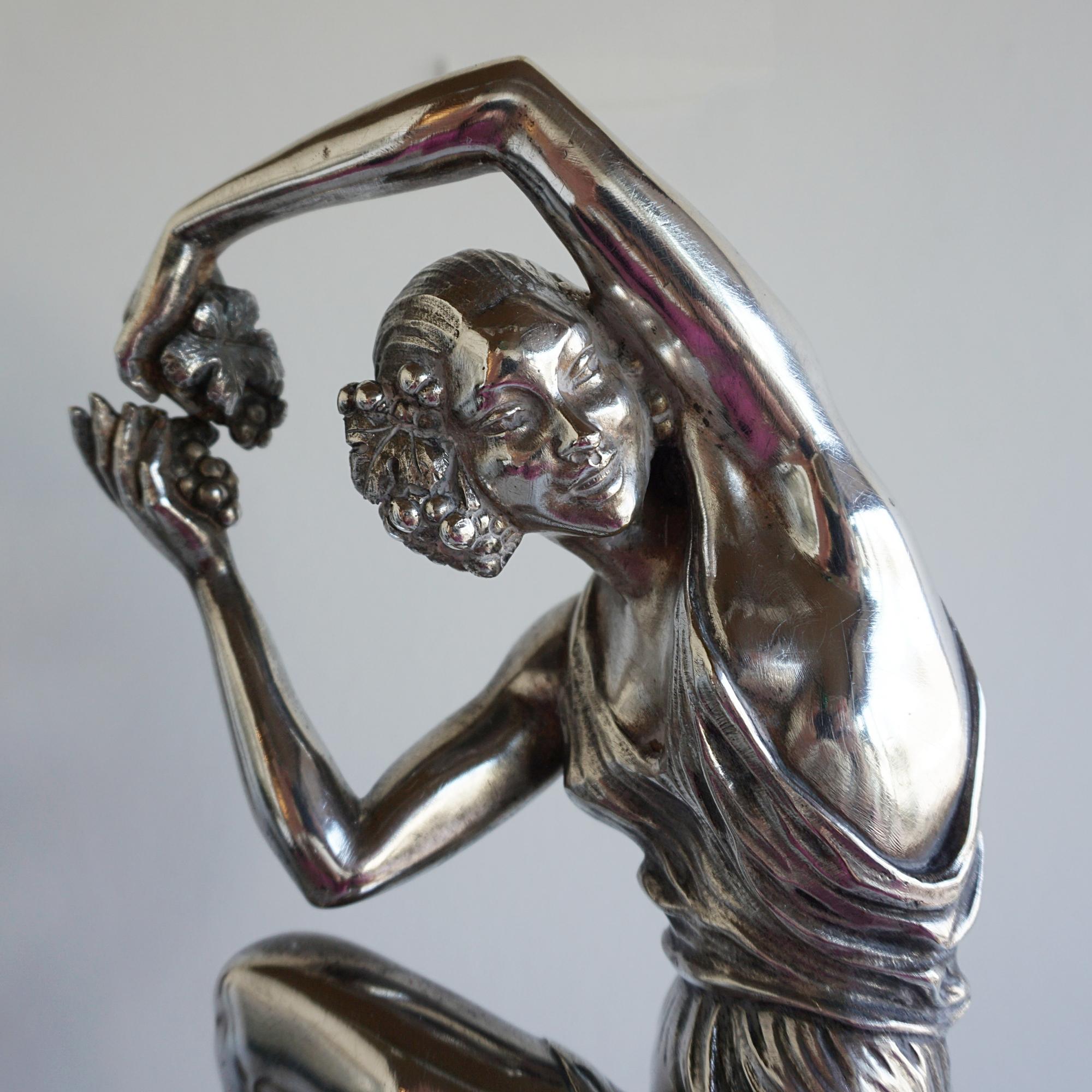 'Spring Dancer' an Art Deco Bronze Figure by Pierre Le Faguays French 1925 For Sale 5
