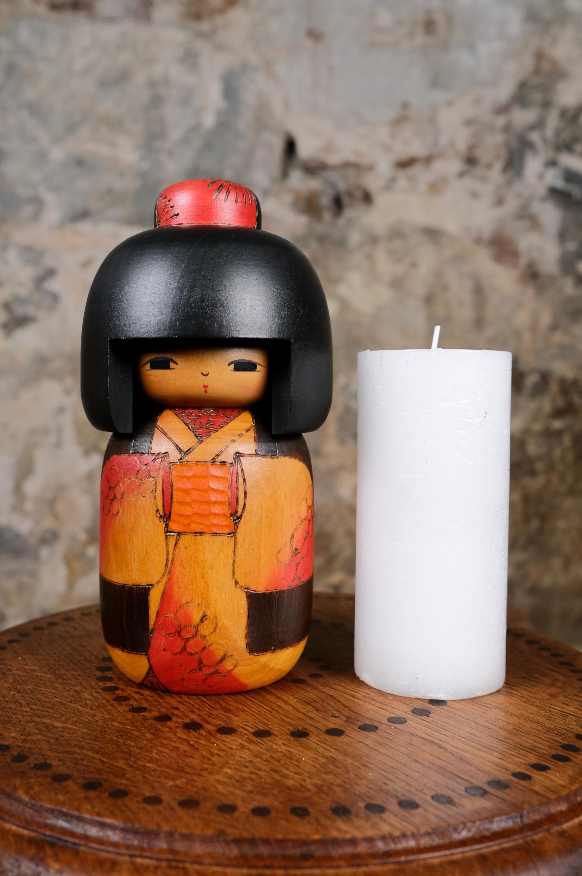 Kokeshi di Fumio Tomidokoro, Giappone, anni Ottanta in vendita 3
