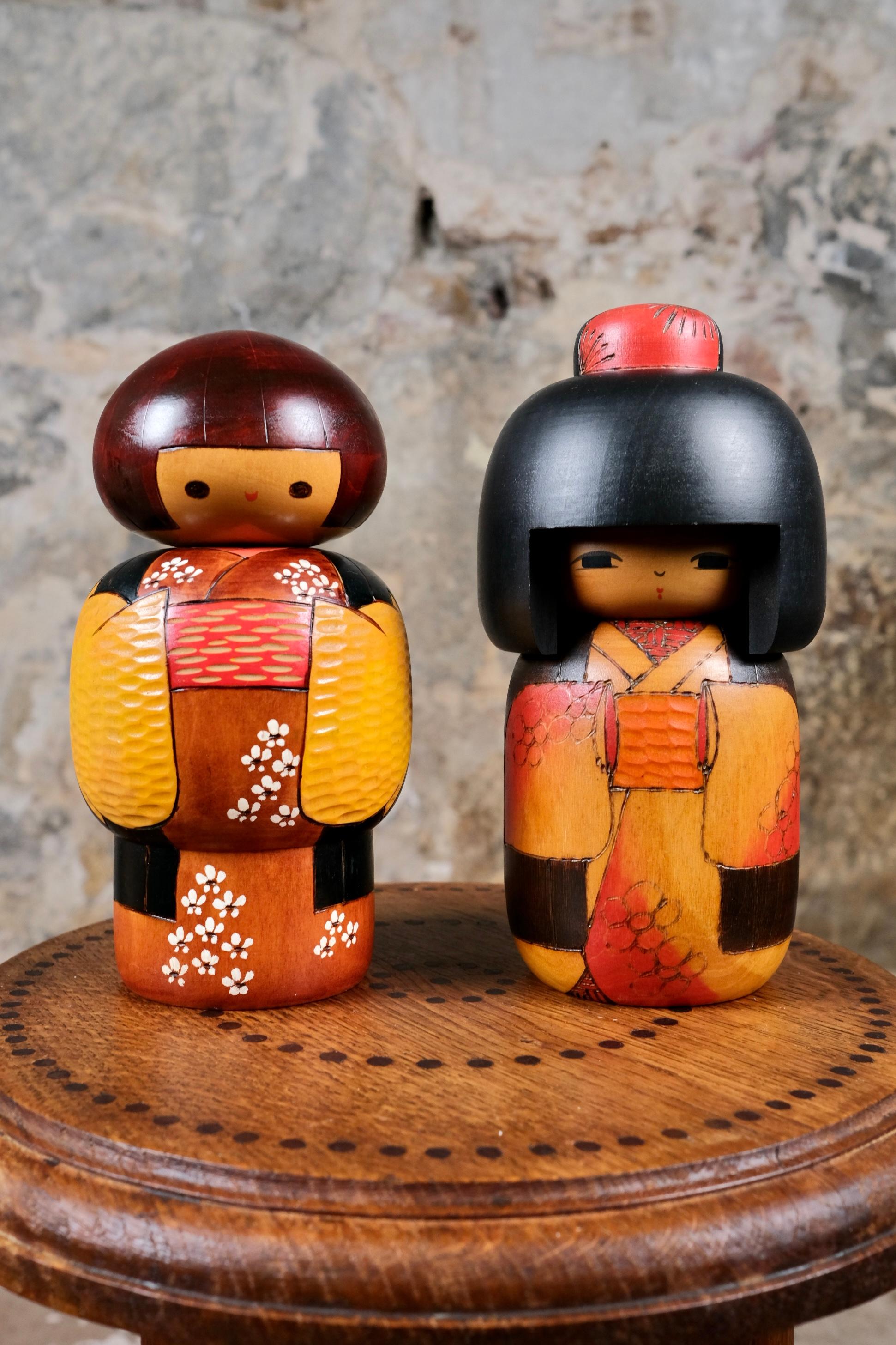 Kokeshi di Fumio Tomidokoro, Giappone, anni Ottanta in vendita 5