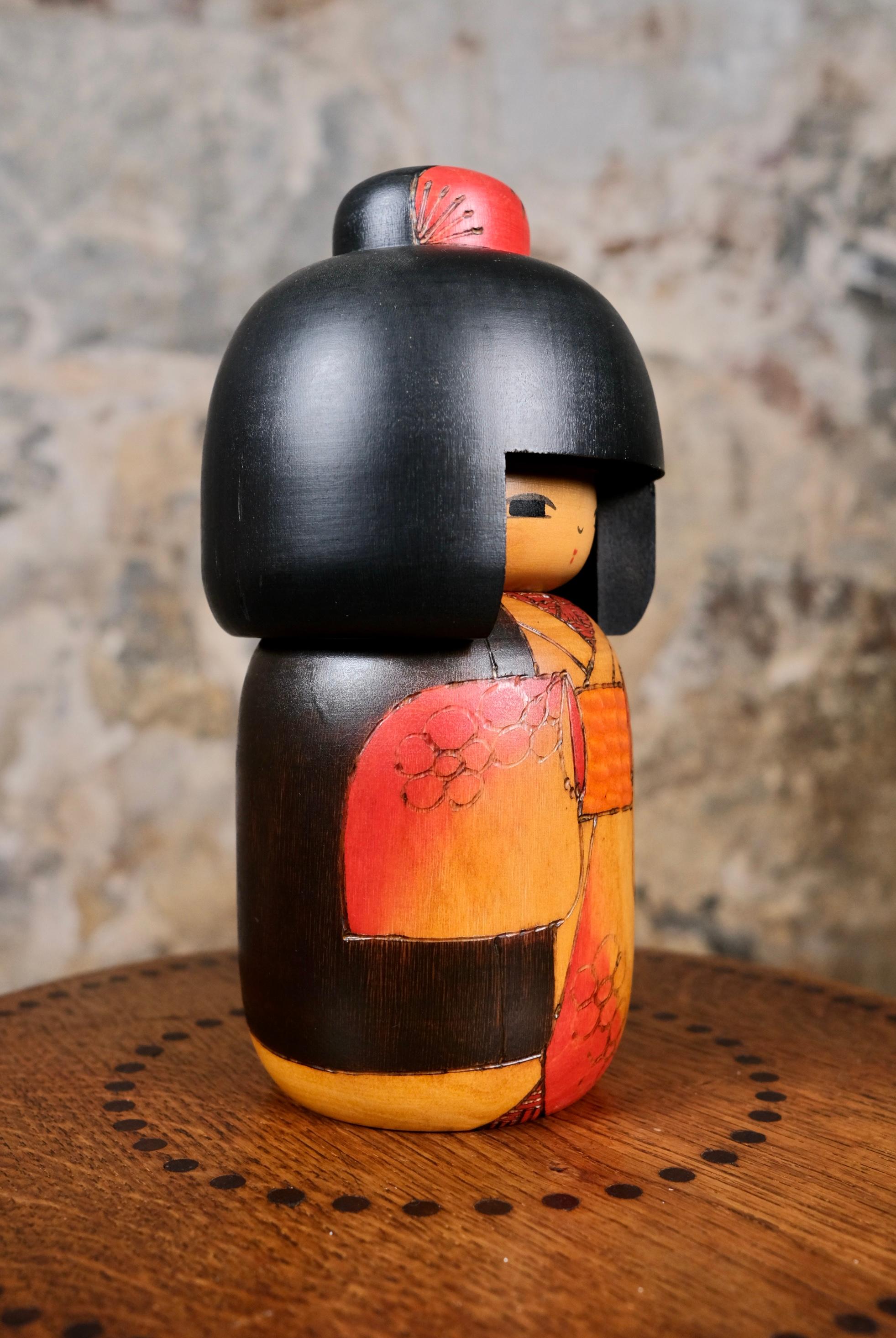 Giapponese Kokeshi di Fumio Tomidokoro, Giappone, anni Ottanta in vendita