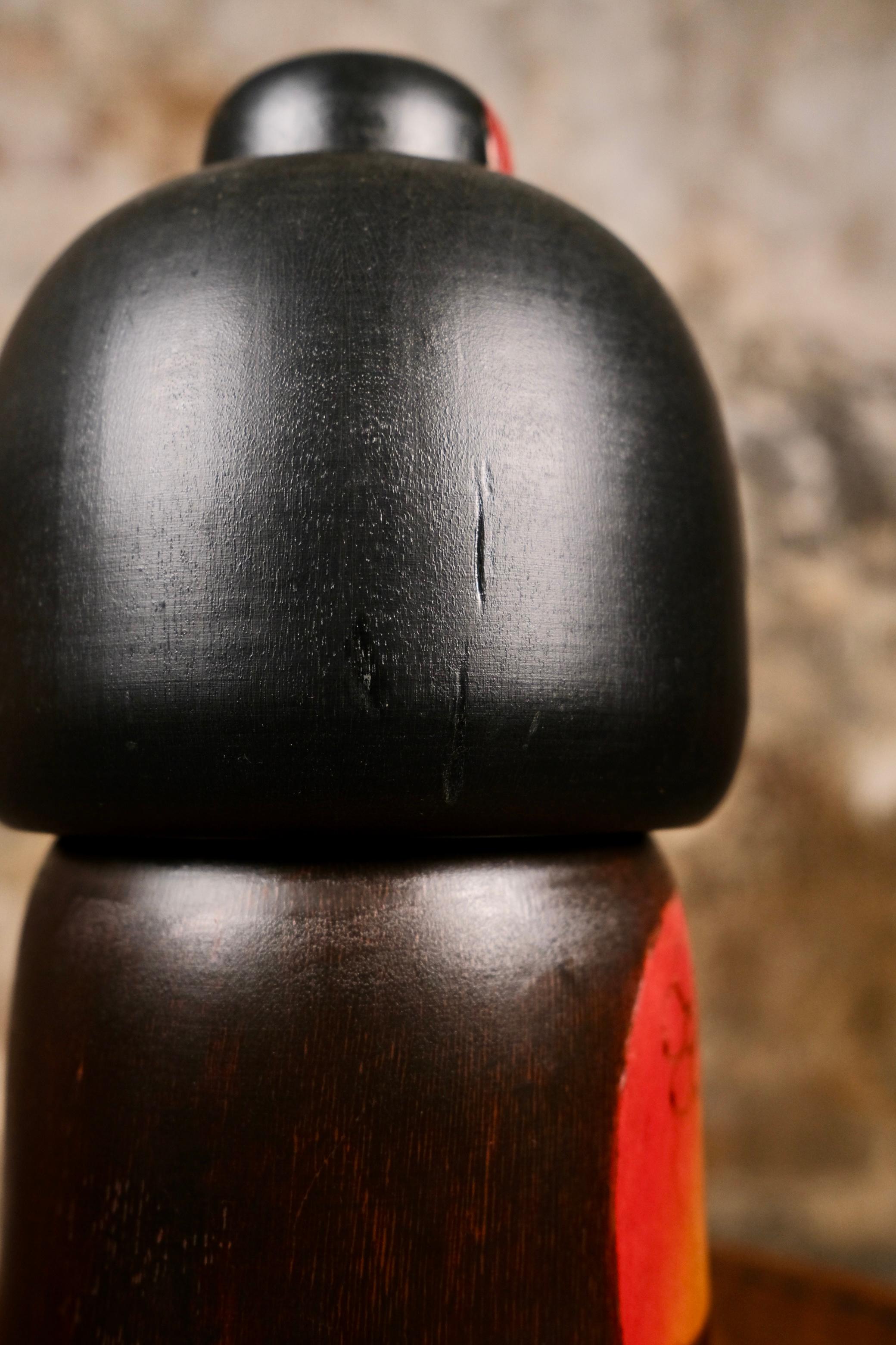 Kokeshi di Fumio Tomidokoro, Giappone, anni Ottanta In condizioni buone in vendita a Lyon, FR