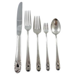 Juego de 12 cubiertos Spring Glory by International Sterling Silver 66 piezas