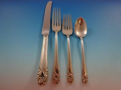 Spring Glory by International Sterling Silver Flatware Service 6 Set 30 Pieces