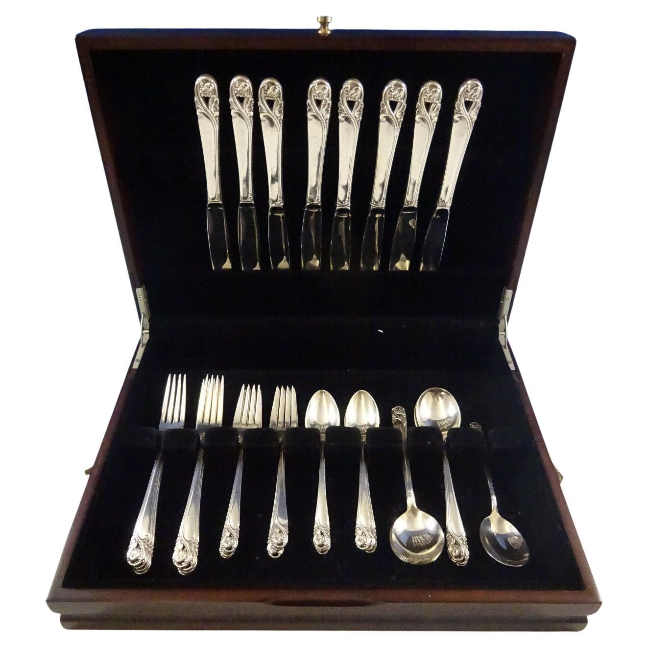 Spring Glory by International Sterling Set di posate per 8 persone 41 pezzi