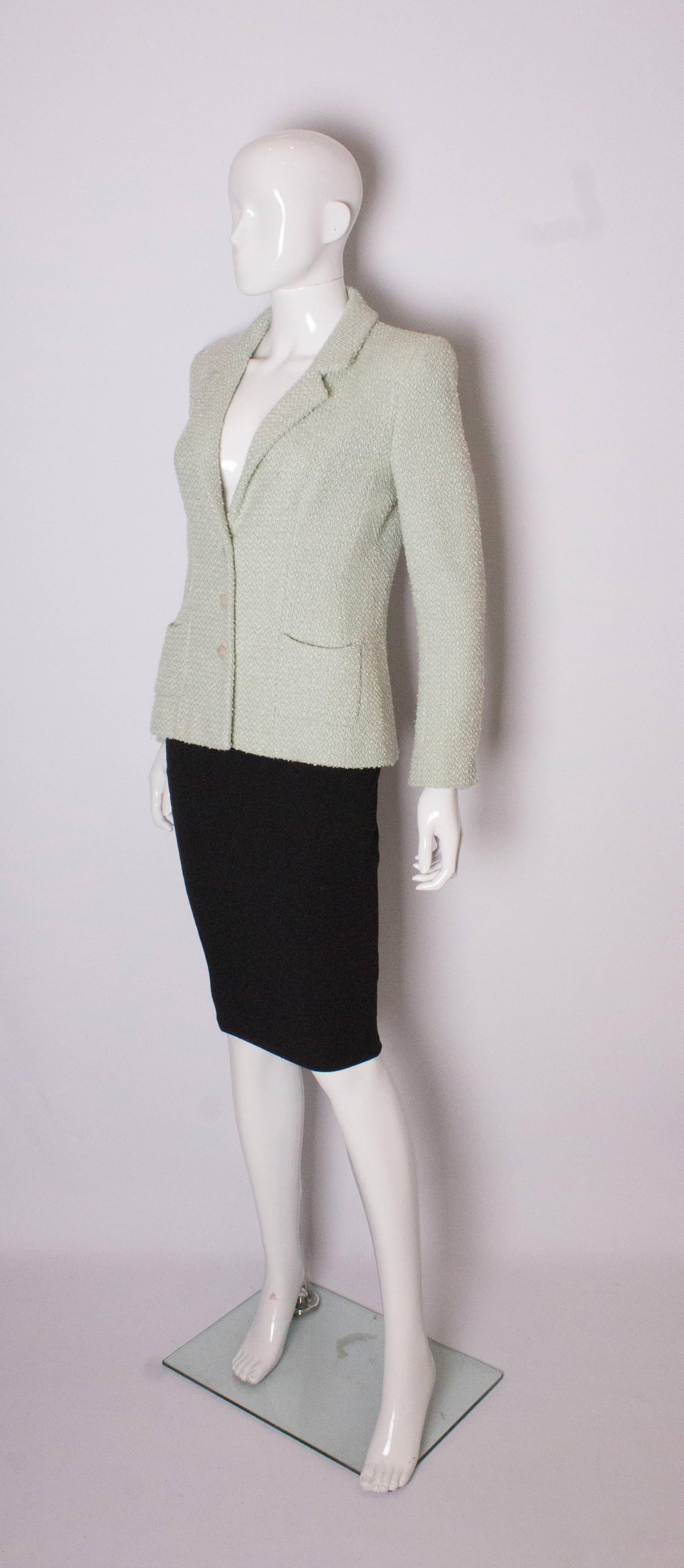 Spring Green Chanel Jacket In Good Condition In London, GB