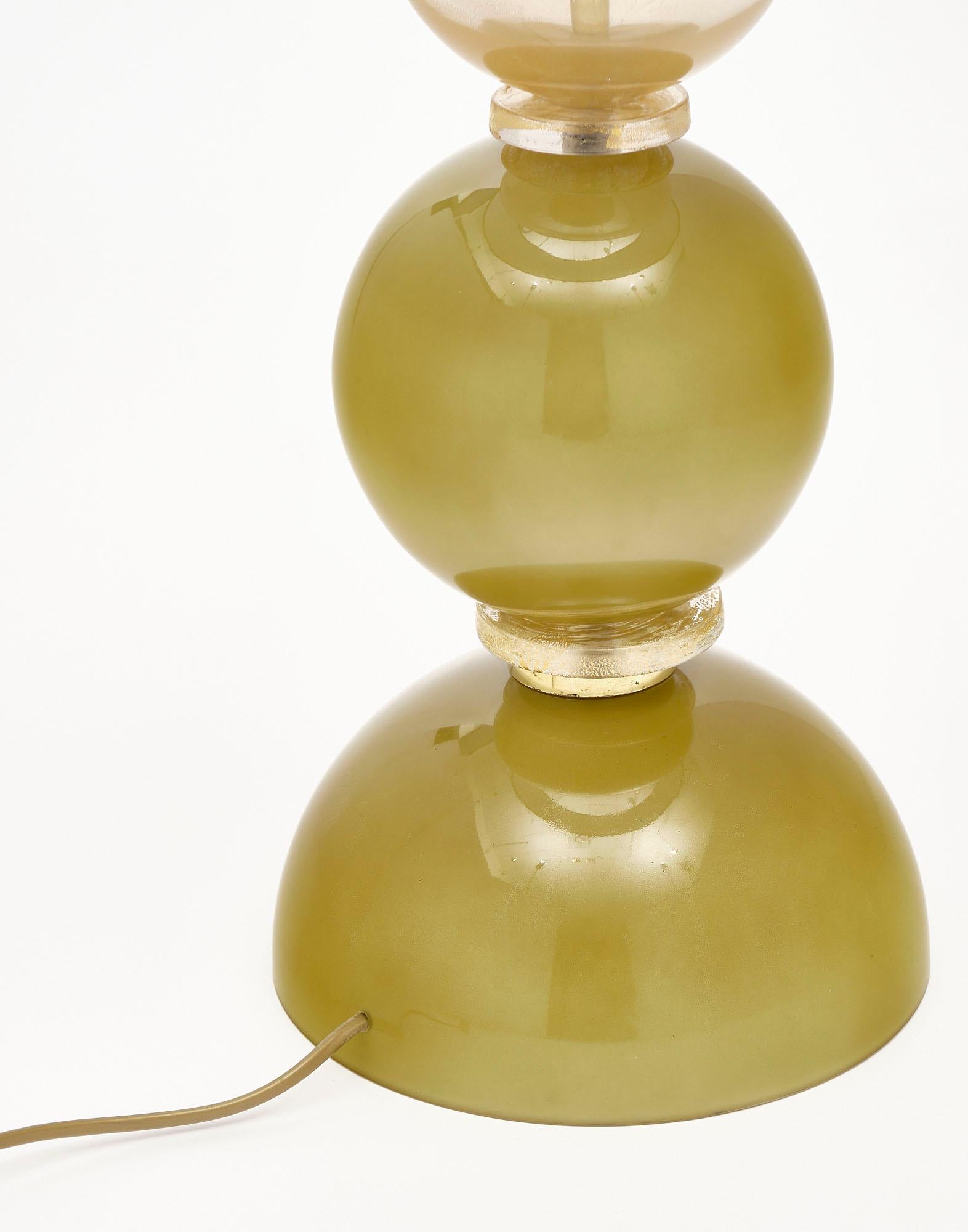 Spring Green Murano Glass Lamps 3