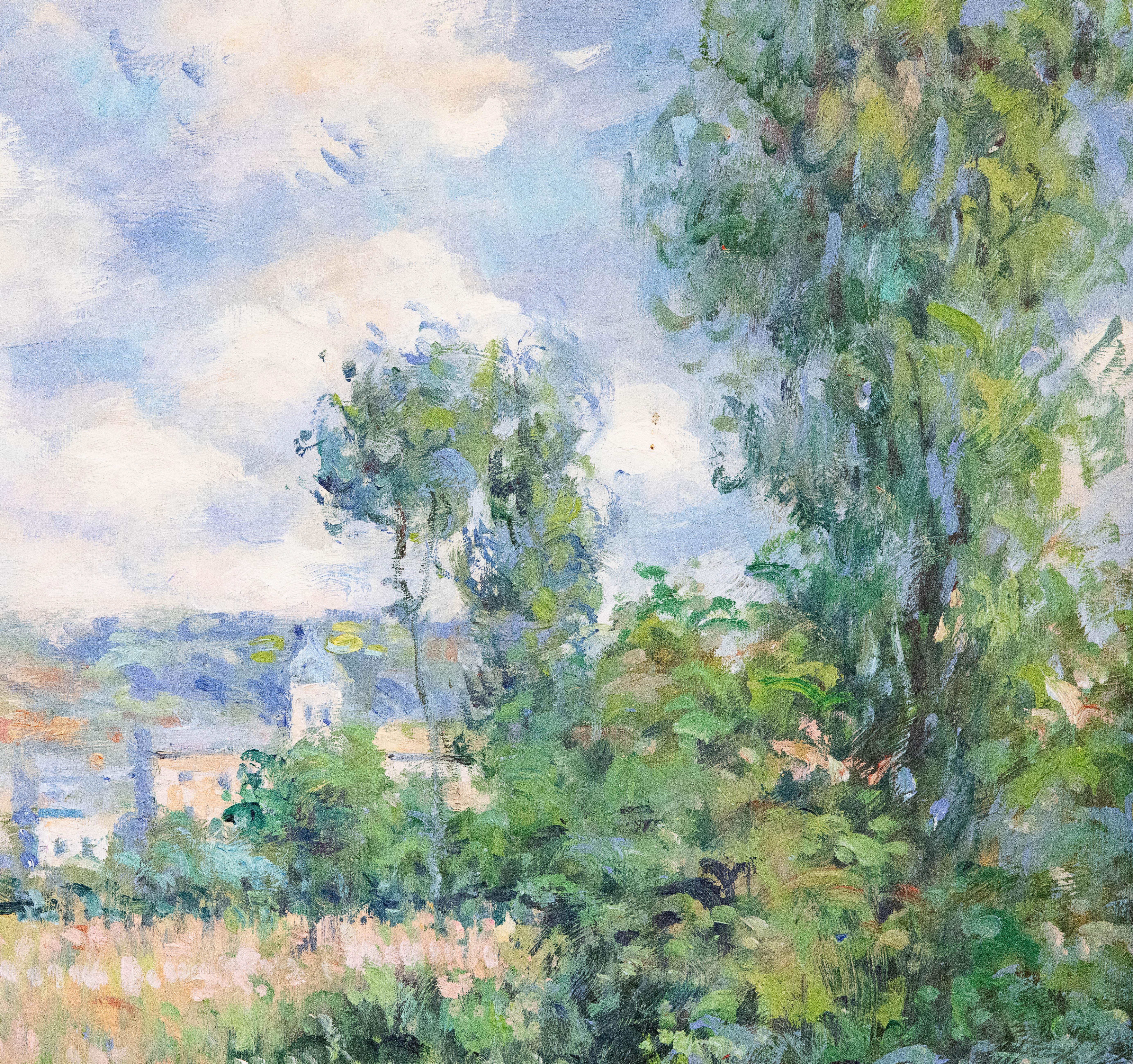 American Spring Impressionist Landscape, Oil on Canvas, Signed and Framed For Sale