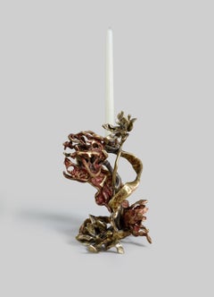 Spring in Kashmir Kerzenhalter groß aus Messing, Viya von Vikram Goyal