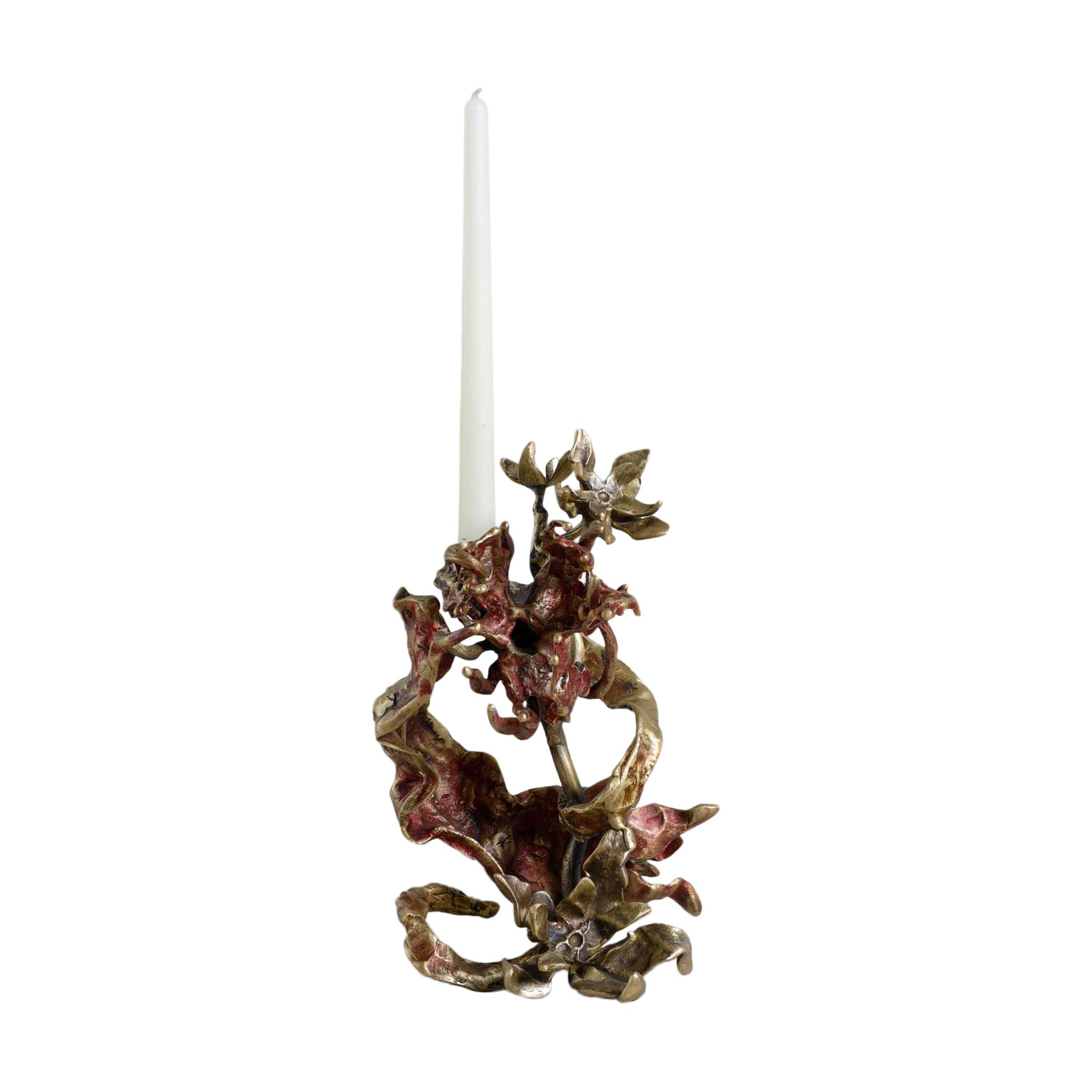 Spring in Kashmir Candle Holder Large in Brass, Viya by Vikram Goyal
