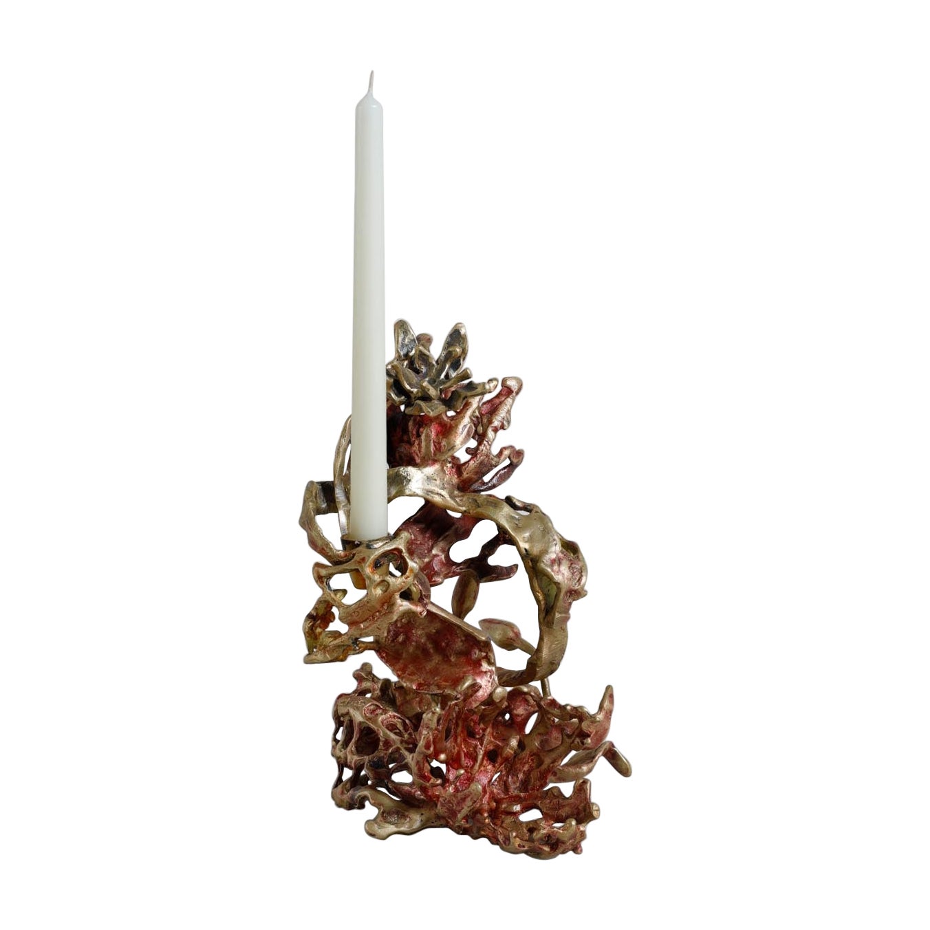 Spring in Kashmir Candle Holder Small in Brass, Viya by Vikram Goyal