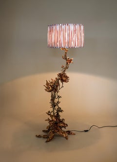 Spring in Kashmir Floor Lamp in Brass, Viya by Vikram Goyal