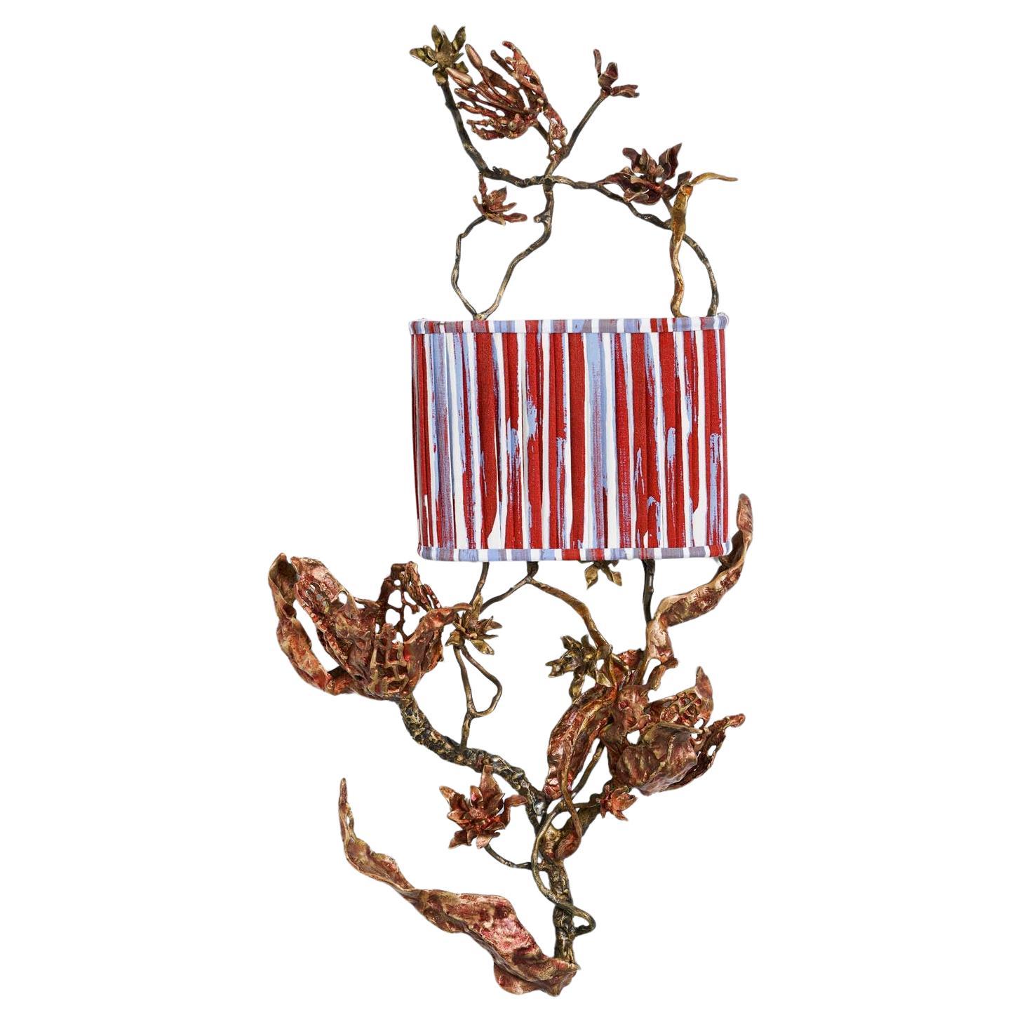 Spring in Kashmir Wall Sconce B in Brass, Viya by Vikram Goyal For Sale