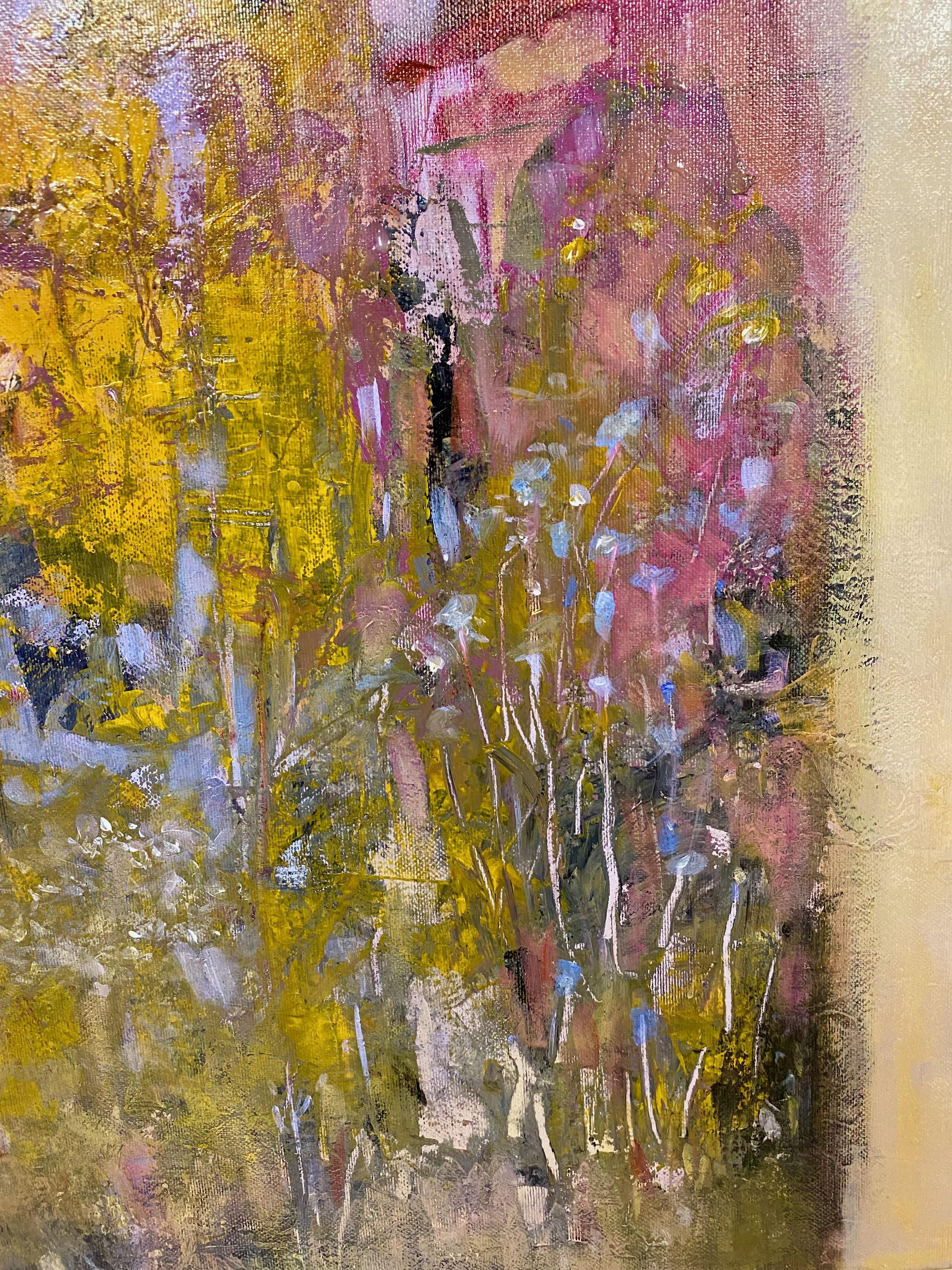 Hand-Painted 'Spring mountain' - original painting by Ukranian Dutch artist Oleg Bondarenko