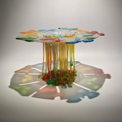 „Frühling!“, Tafelaufsatz aus Muranoglas, handgefertigt in Italien, einzigartiges Design, 2022