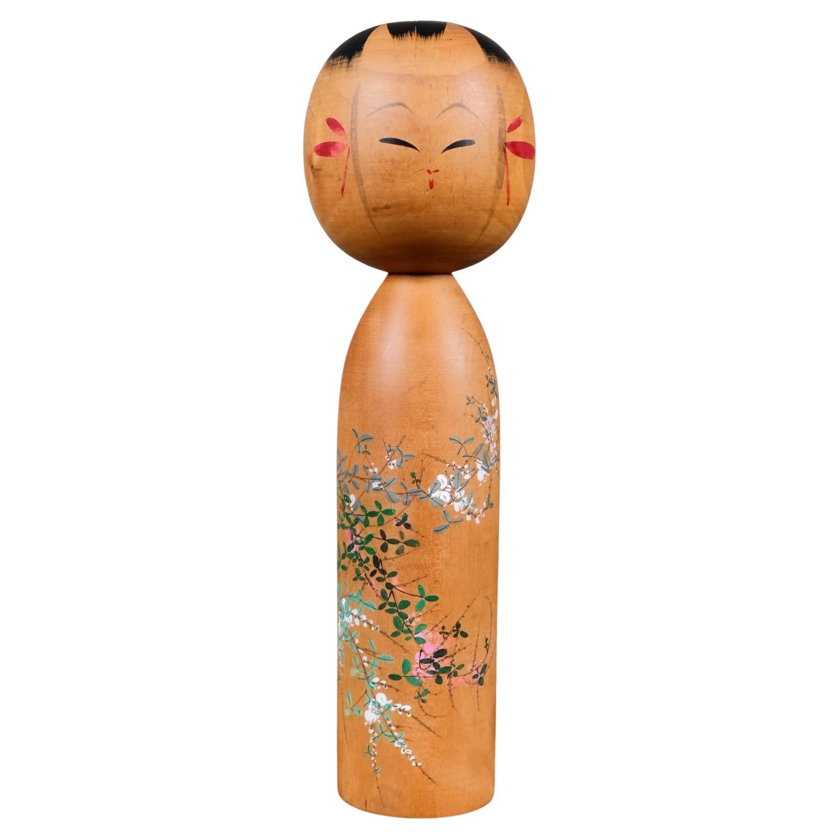 Spring Scene Kokeshi by Shunyo, Japan, 1970s