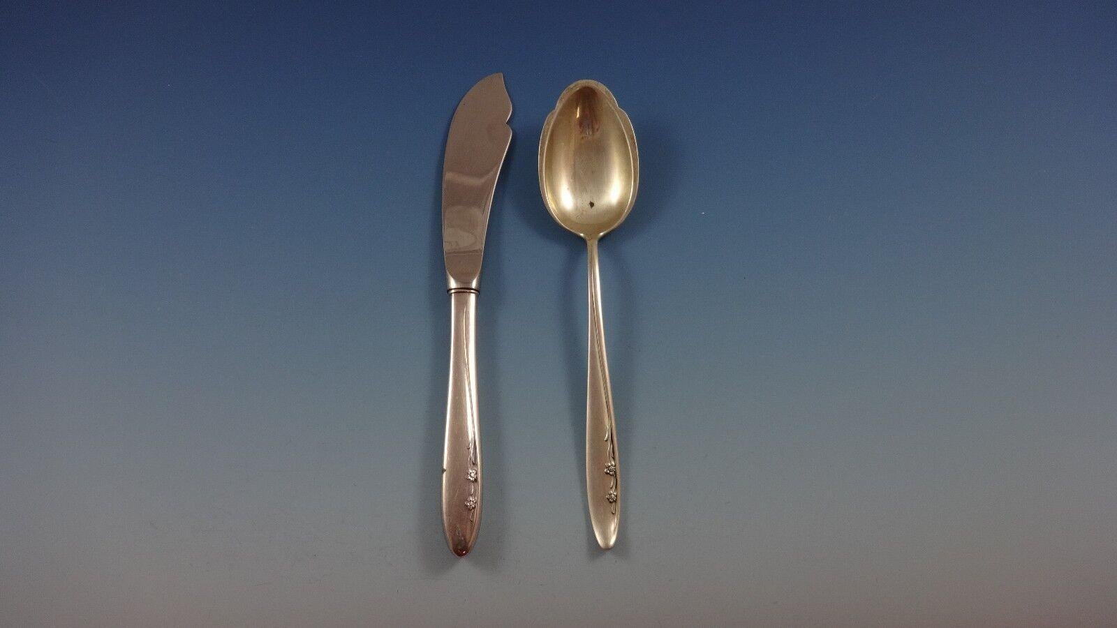 Spring Serenade von Lunt Sterling Silber Besteck Service für 8 Set 38 Pieces im Zustand „Hervorragend“ im Angebot in Big Bend, WI
