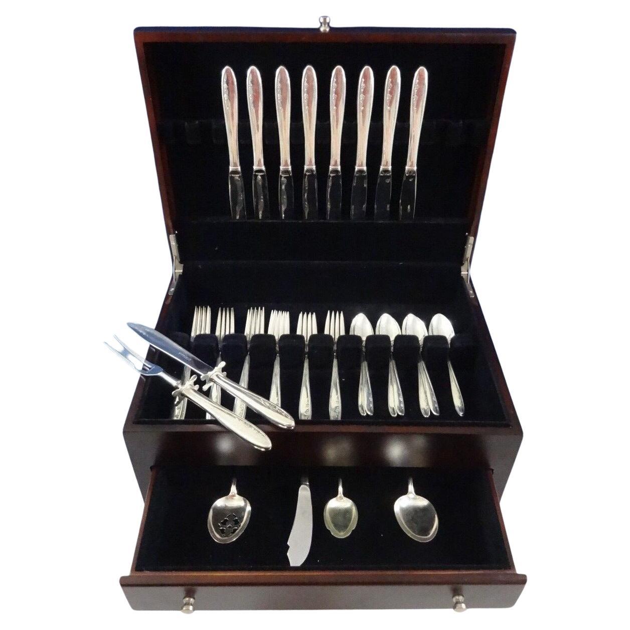 Spring Serenade by Lunt Sterling Silver Flatware Service For 8 Set 38 Pieces