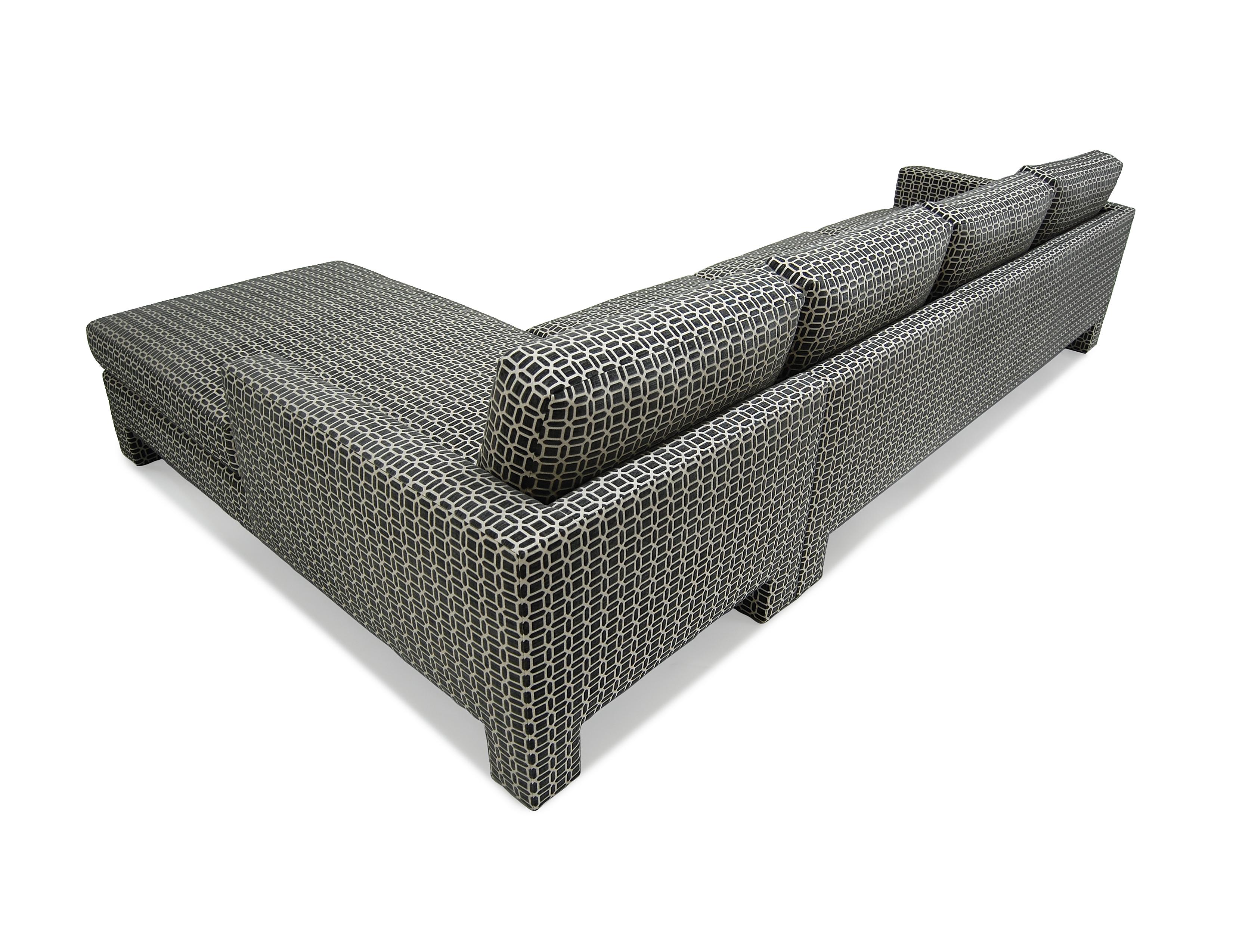 Contemporary Spring Street Sectional, “Upholstered Legs” For Sale