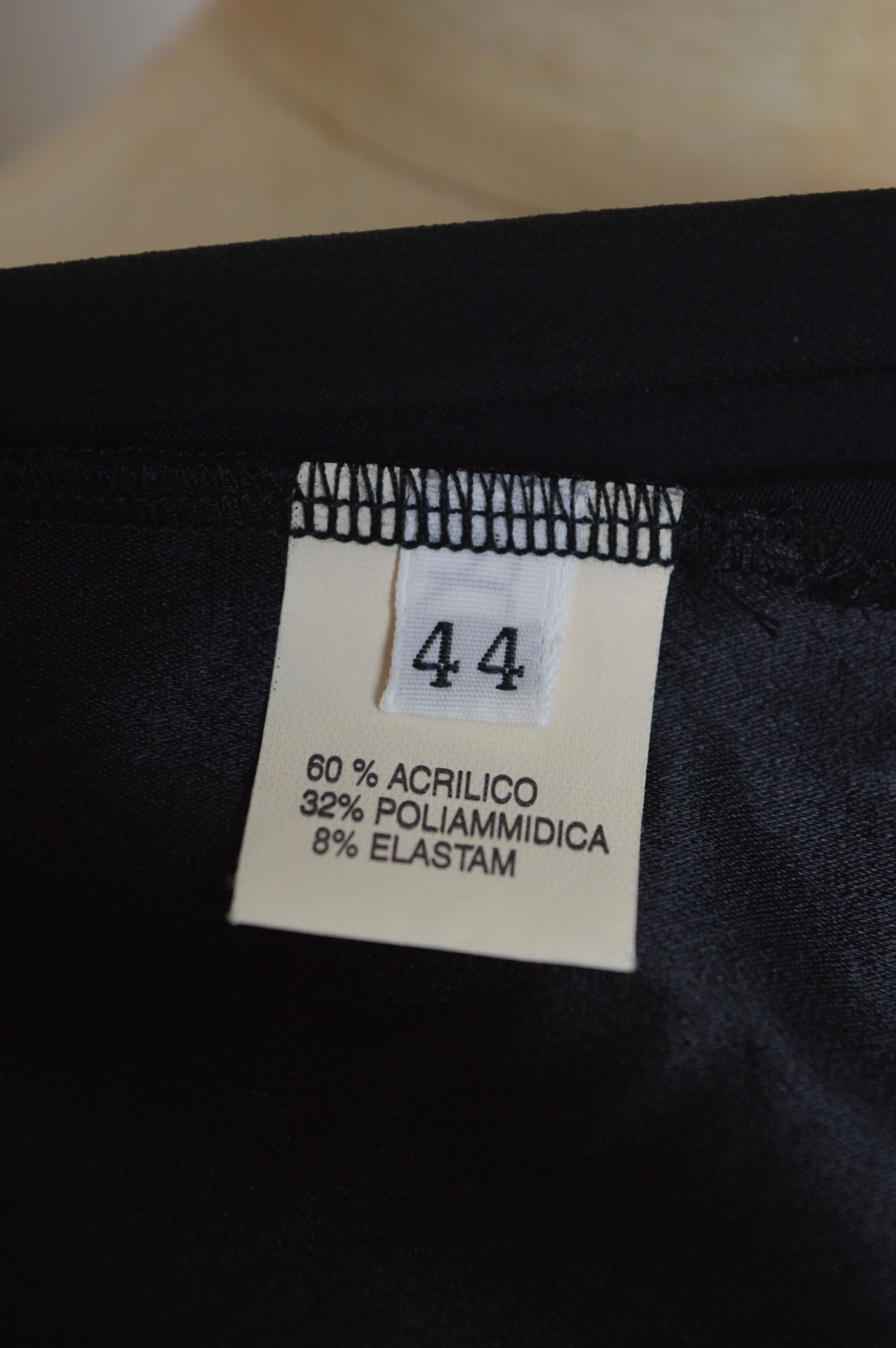Primavera / Estate 1993 Dolce & Gabbana Corsetto in raso nero - Body suit in vendita 6
