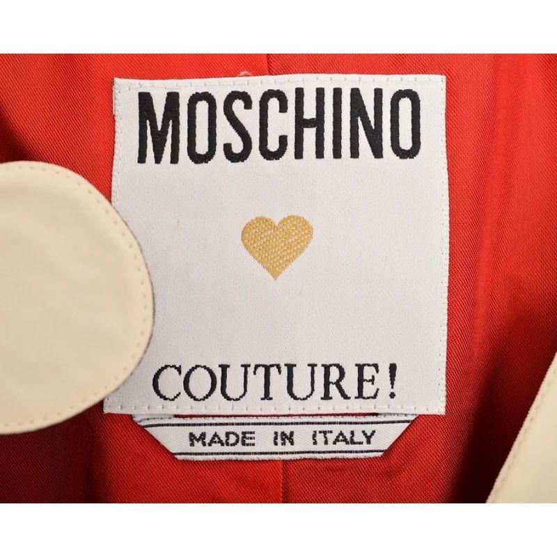 Brown Spring Summer 1994 Moschino Couture Runway Question Mark Boucle Tailleur Jacket For Sale