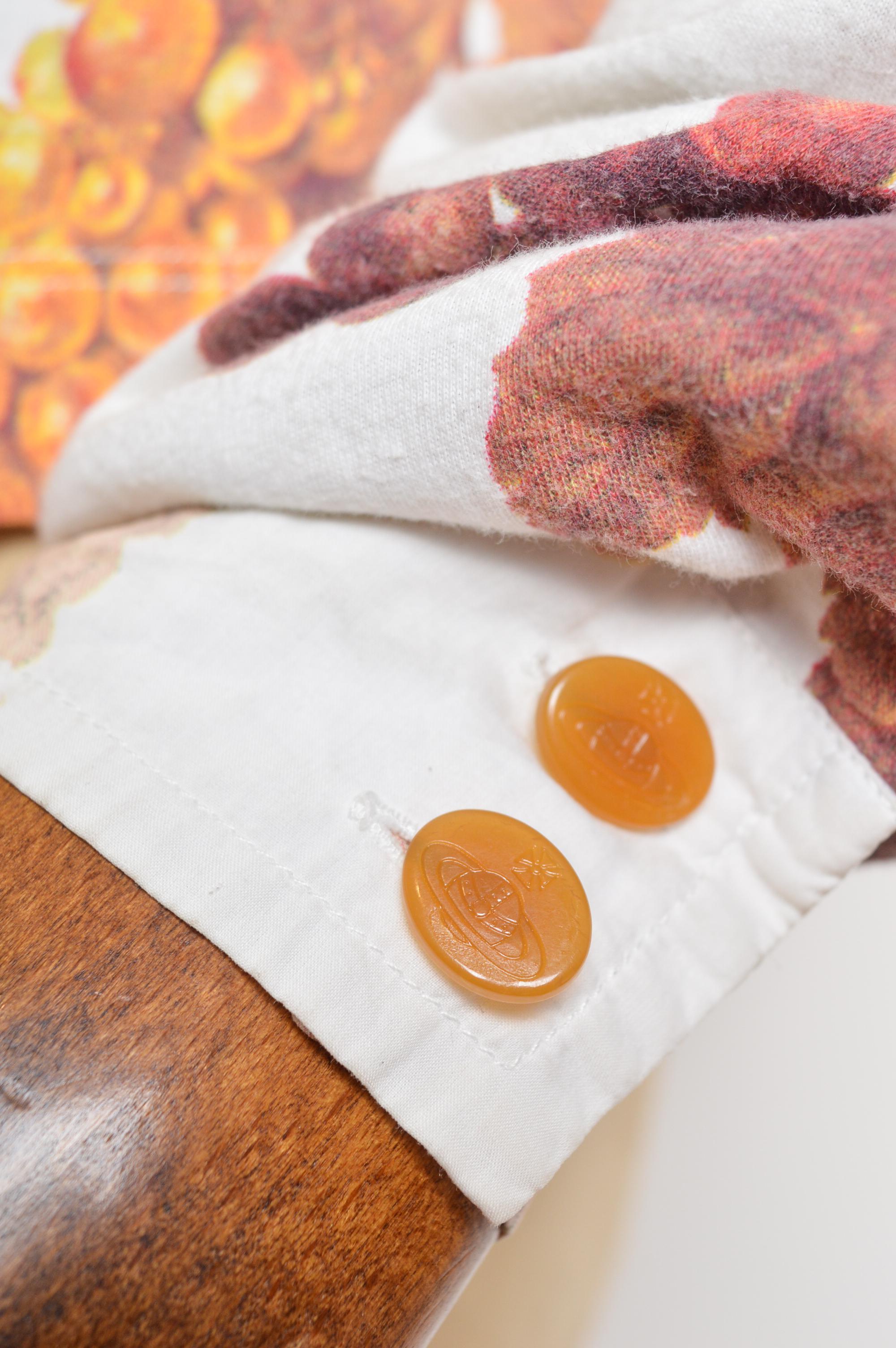 Frühjahr/Sommer 1997 Vivienne Westwood Renaissance Traubenmuster Hemd - Bluse im Angebot 1