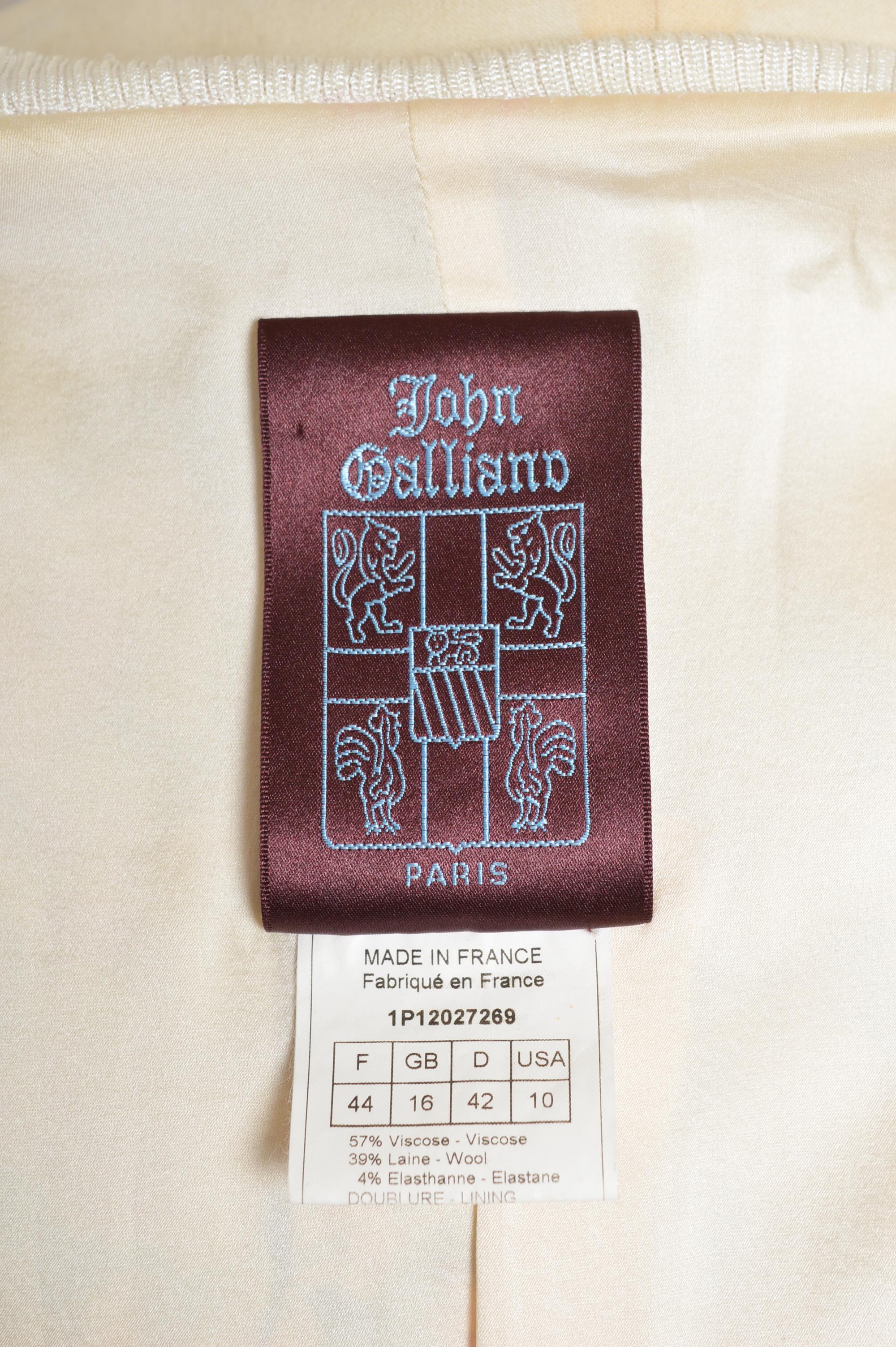 Primavera / Verano 2001 John Galliano Chaqueta bomber con estampado de dibujos animados Sketch en venta 6