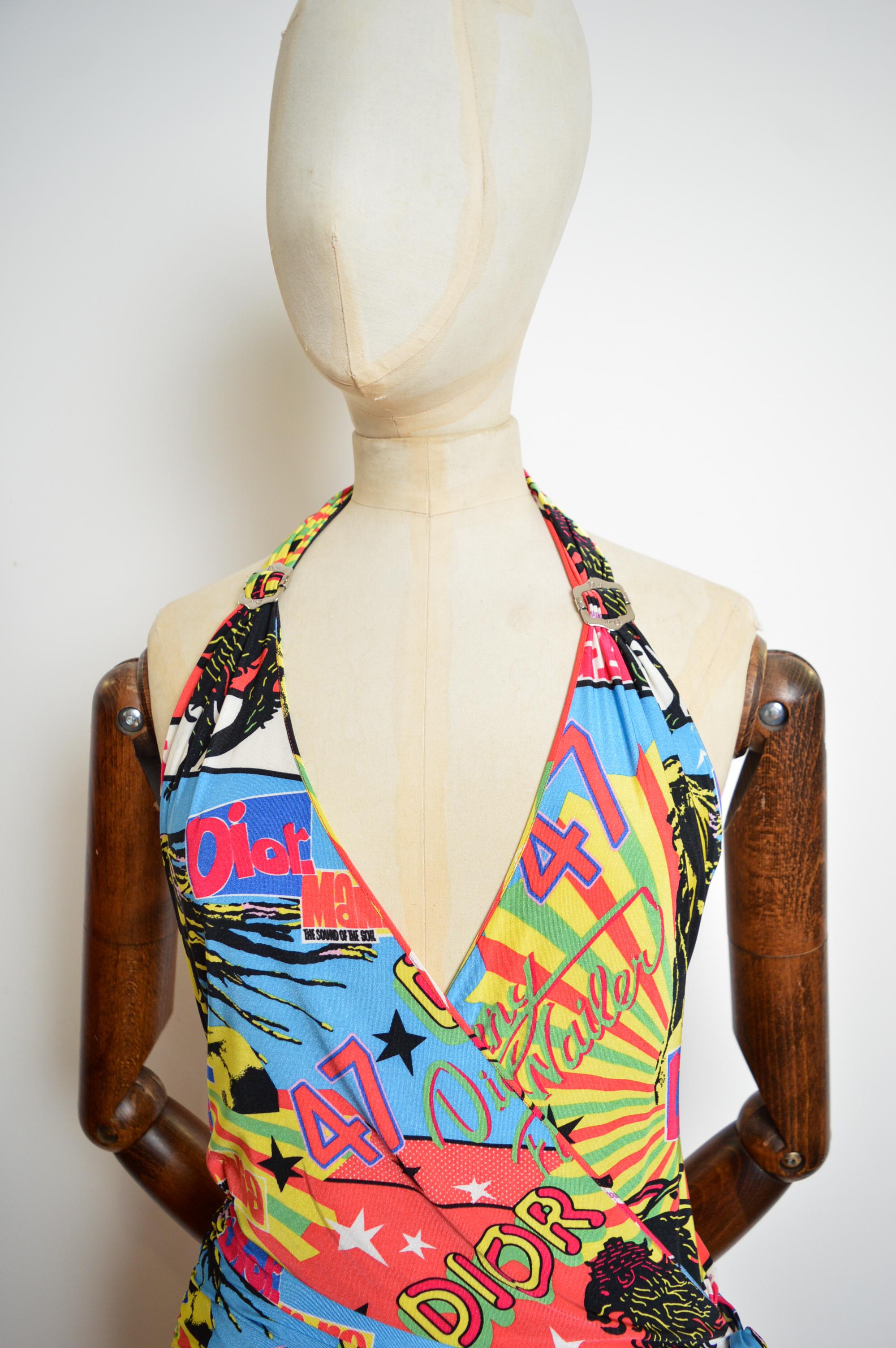 Mini Vestido de la Colección Rasta Primavera / Verano 2004 de Christian Dior by John Galliano 8