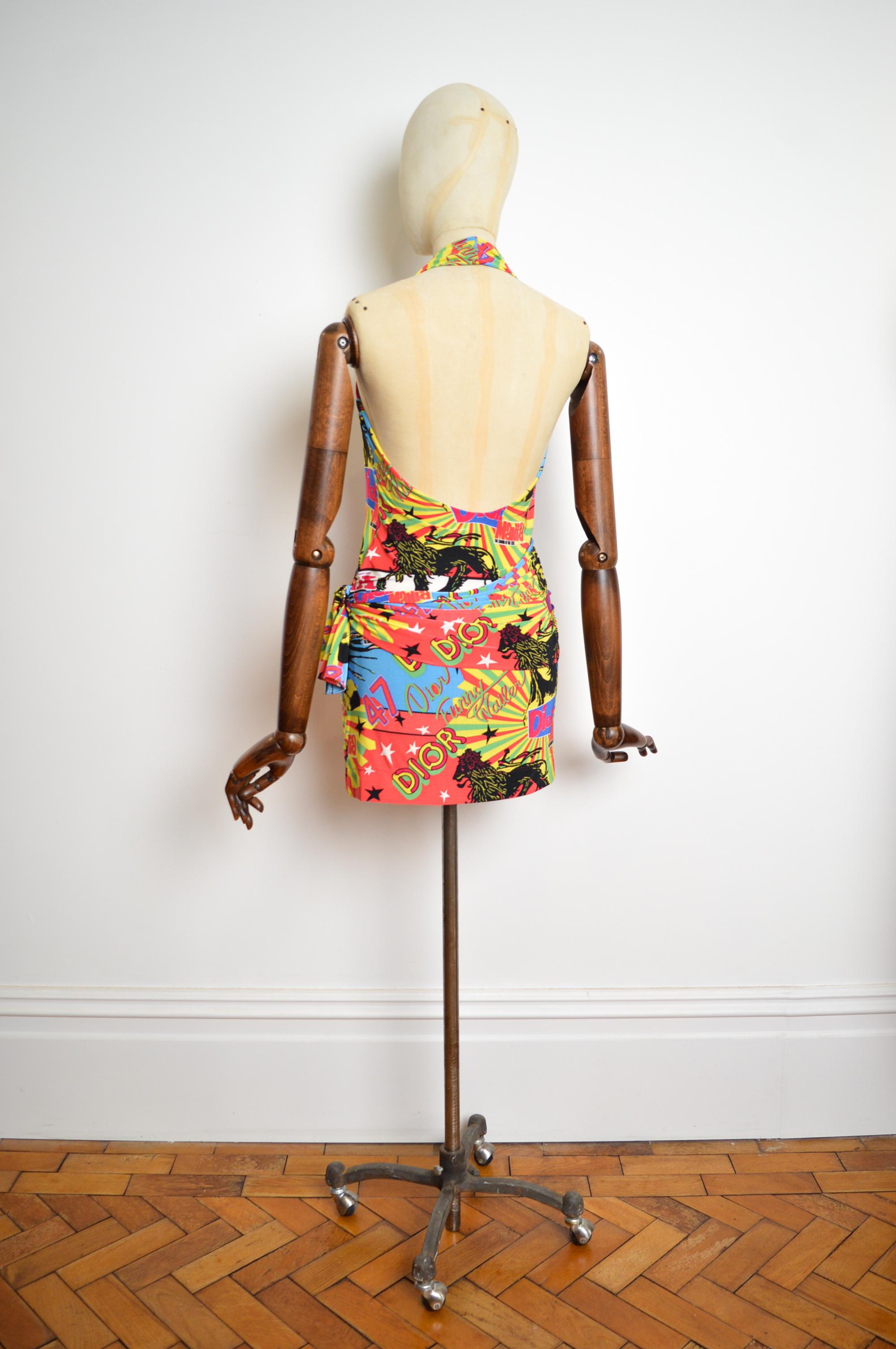 Mini Vestido de la Colección Rasta Primavera / Verano 2004 de Christian Dior by John Galliano 10