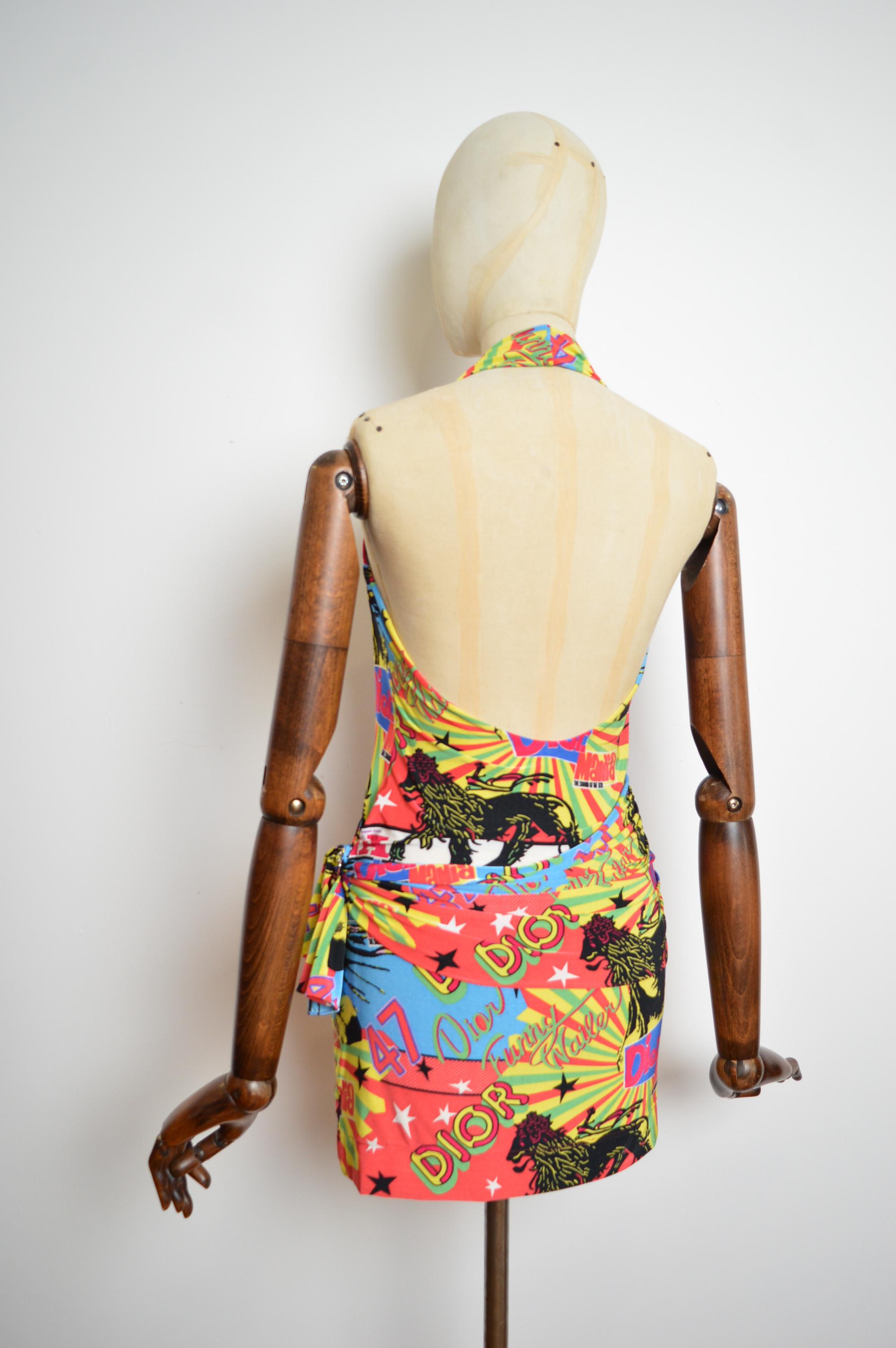 Mini Vestido de la Colección Rasta Primavera / Verano 2004 de Christian Dior by John Galliano 1