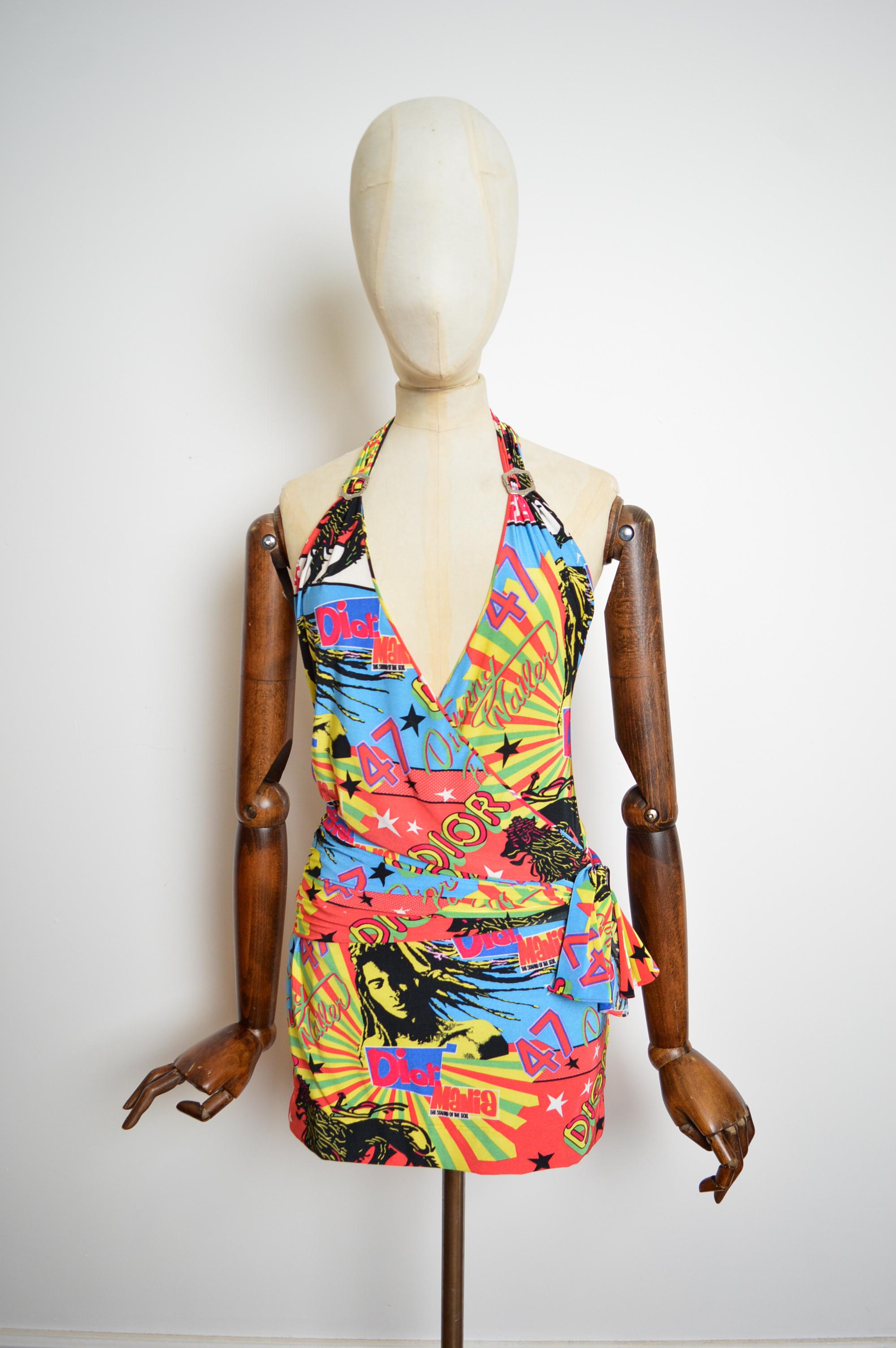 Mini Vestido de la Colección Rasta Primavera / Verano 2004 de Christian Dior by John Galliano 3