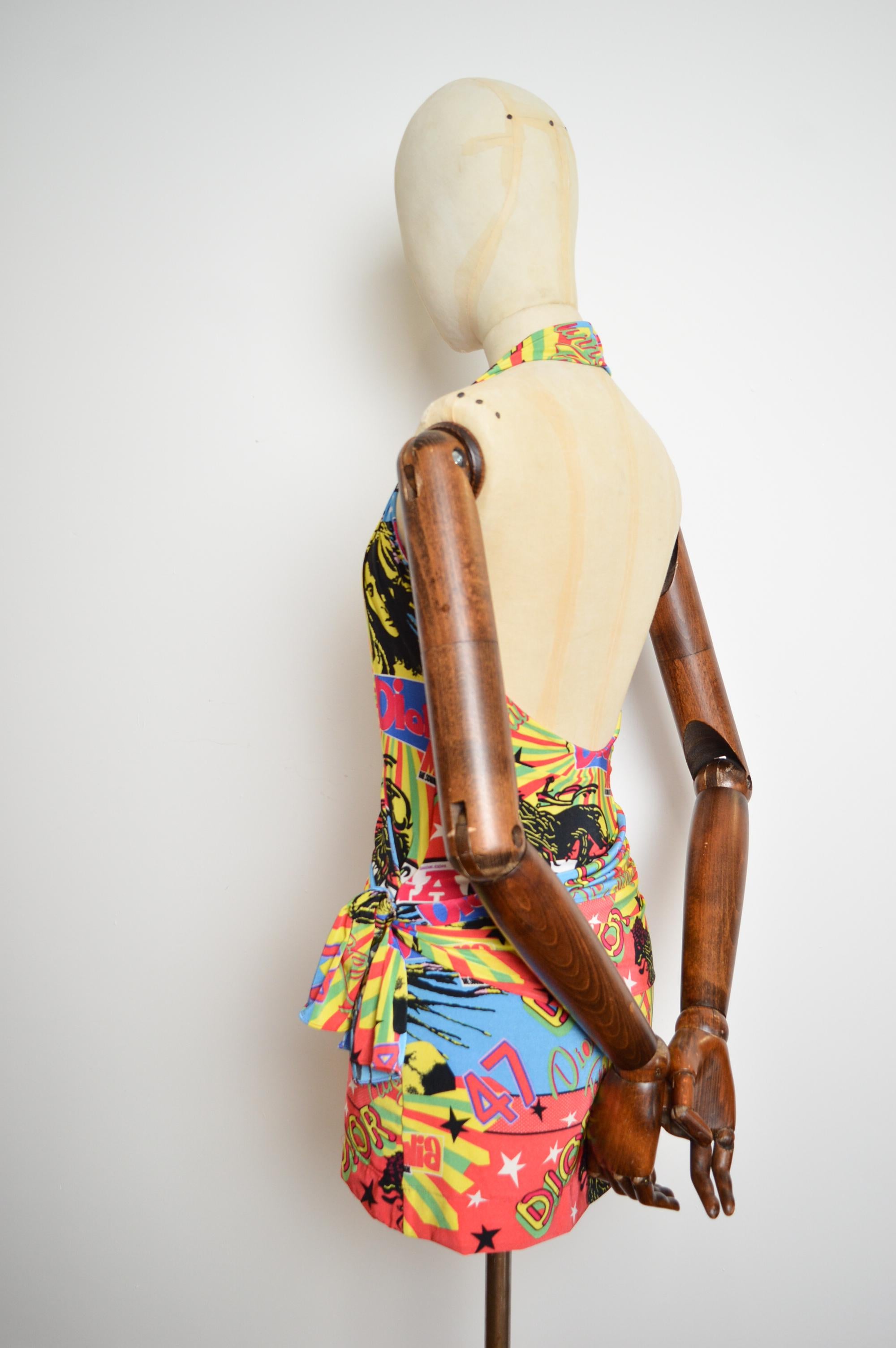 Mini Vestido de la Colección Rasta Primavera / Verano 2004 de Christian Dior by John Galliano 4