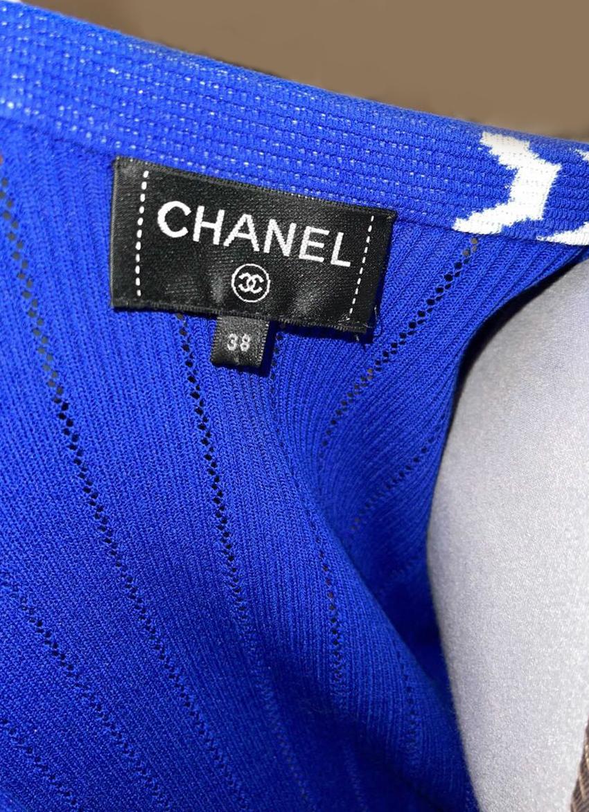 CAMPAÑA PUBLICITARIA CHANEL Primavera/Verano 2016 ''Aeropuerto'' VESTIDO AZUL IT 38 2