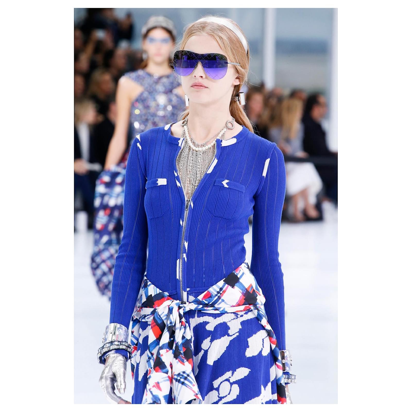 CAMPAÑA PUBLICITARIA CHANEL Primavera/Verano 2016 ''Aeropuerto'' VESTIDO AZUL IT 38 7
