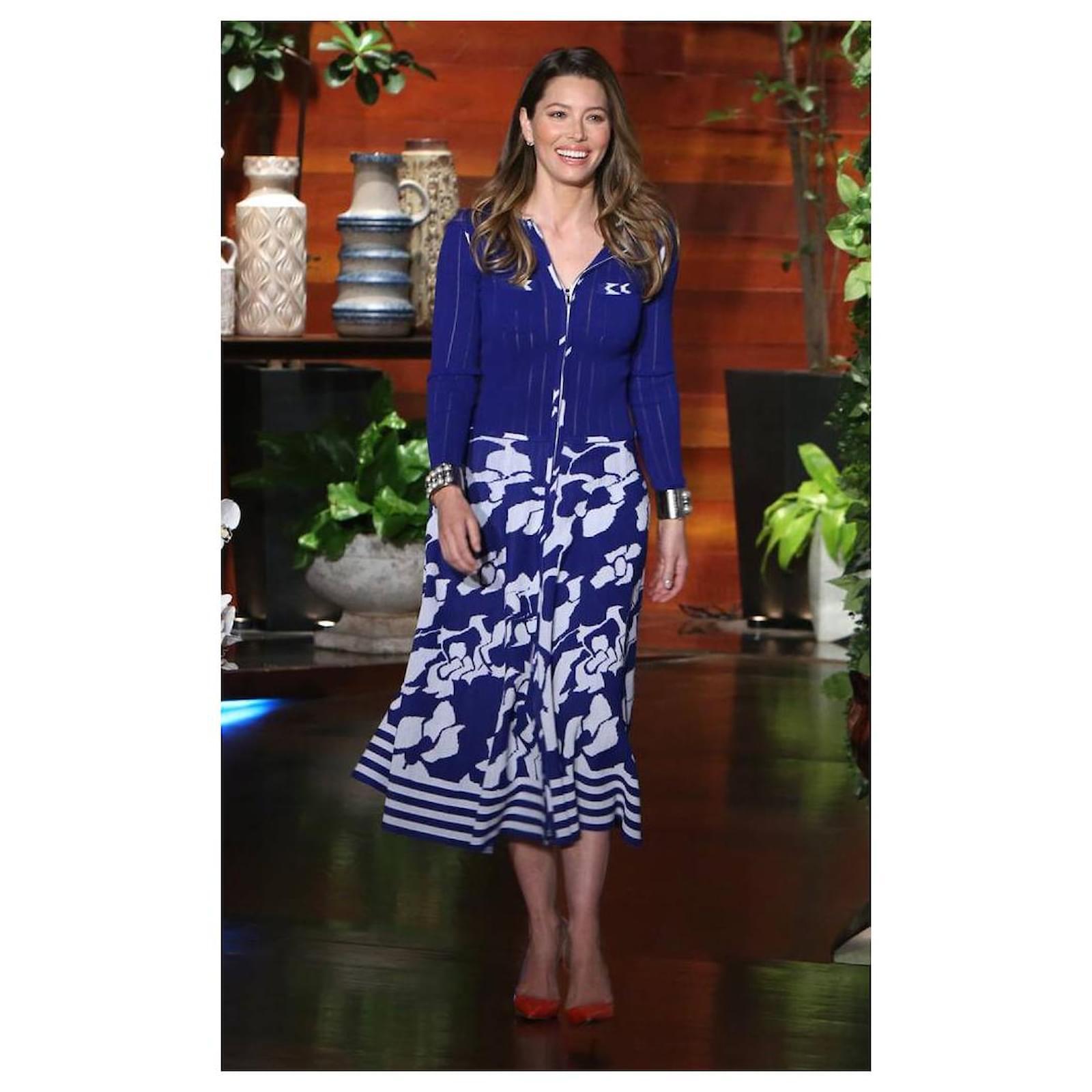 CAMPAÑA PUBLICITARIA CHANEL Primavera/Verano 2016 ''Aeropuerto'' VESTIDO AZUL IT 38 3