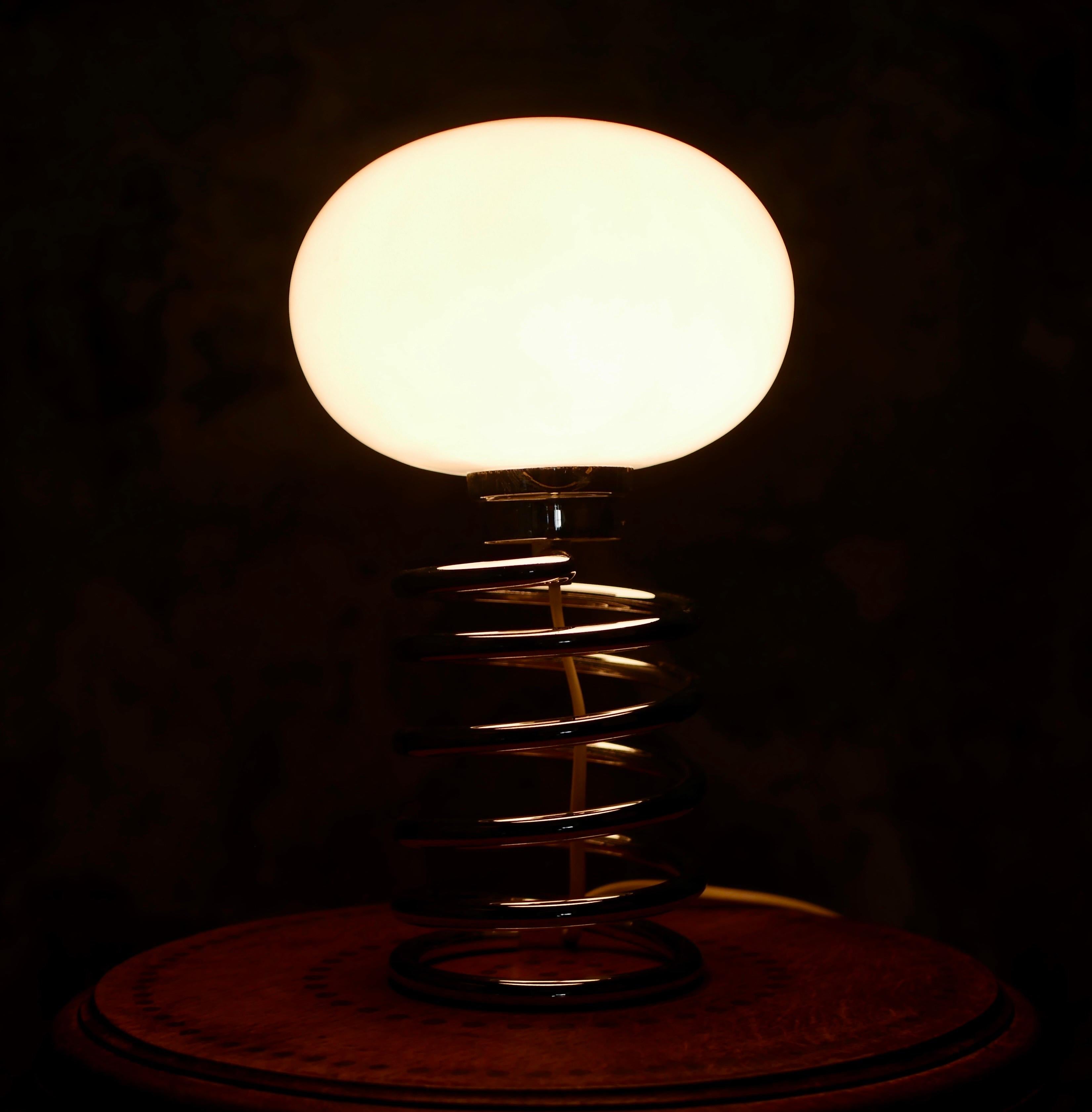 Spring table lamp « Spirale » by Ingo Maurer, made in Germany, 1965 2
