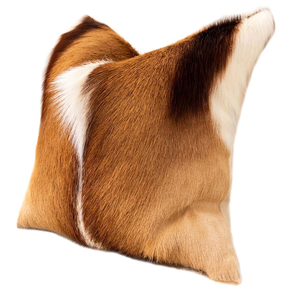 Springbok Skin Pillow Cushion - 45x45cm For Sale