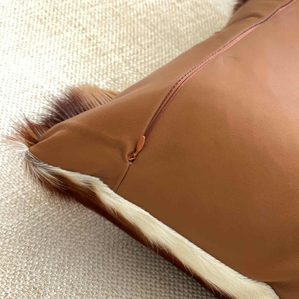 Australian Springbok Skin Pillow Cushion - 45x45cm For Sale