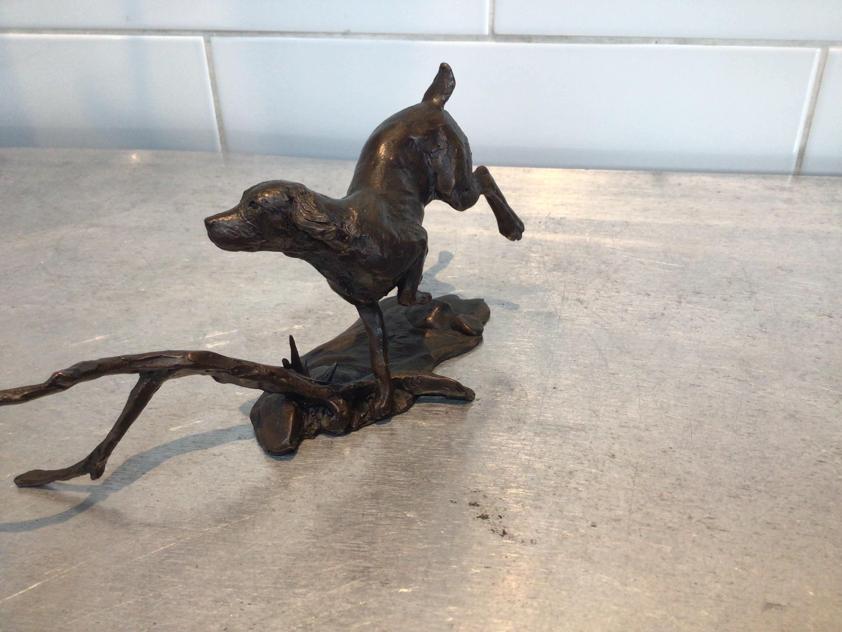 Springer Spaniel e anatra Michael Simpson Scultura in bronzo firmata in edizione limitata in vendita 3