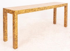 Springer Style Karelian Birch Veneered Low Console