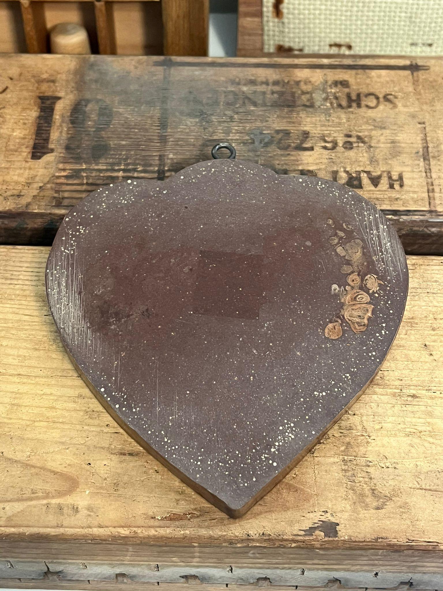 Stampo Springerle Butter Cookie Heart Stamp Press in vendita 1