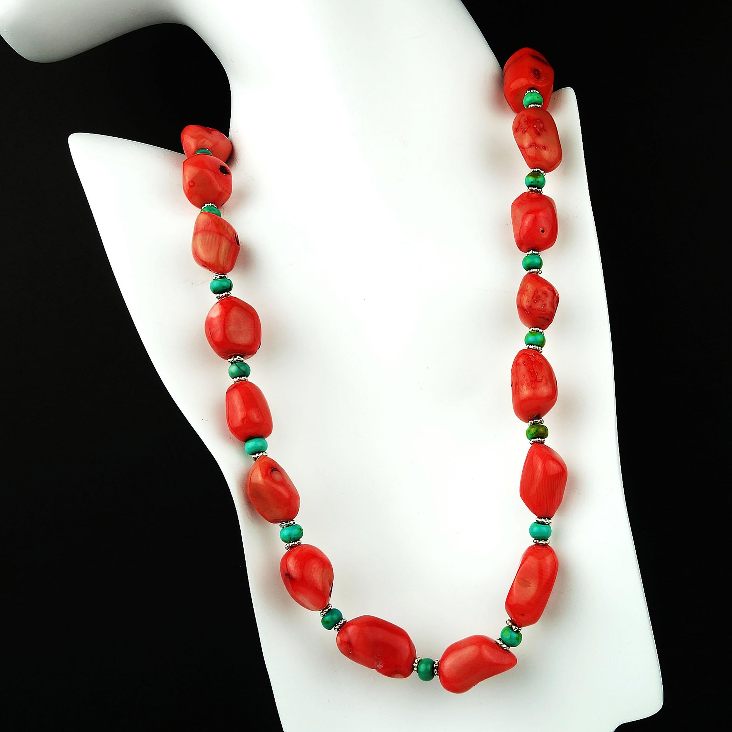 peach coral necklace