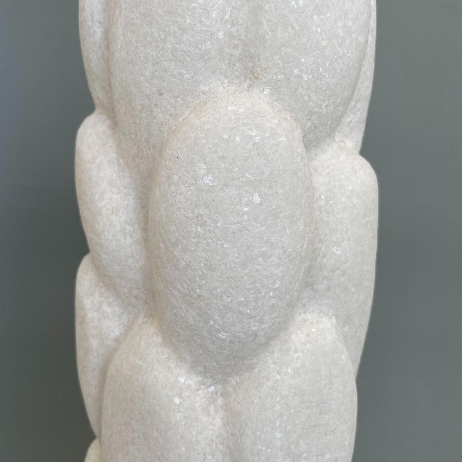 Sculpture en marbre sculptée à la main Sprout de Tom Von Kaenel en vente 1