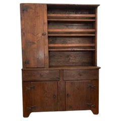 Spruce sideboard with plate rack