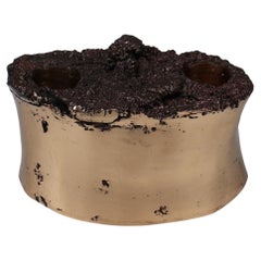 Sprue Candlestick Cast Bronze by Studio Sunt