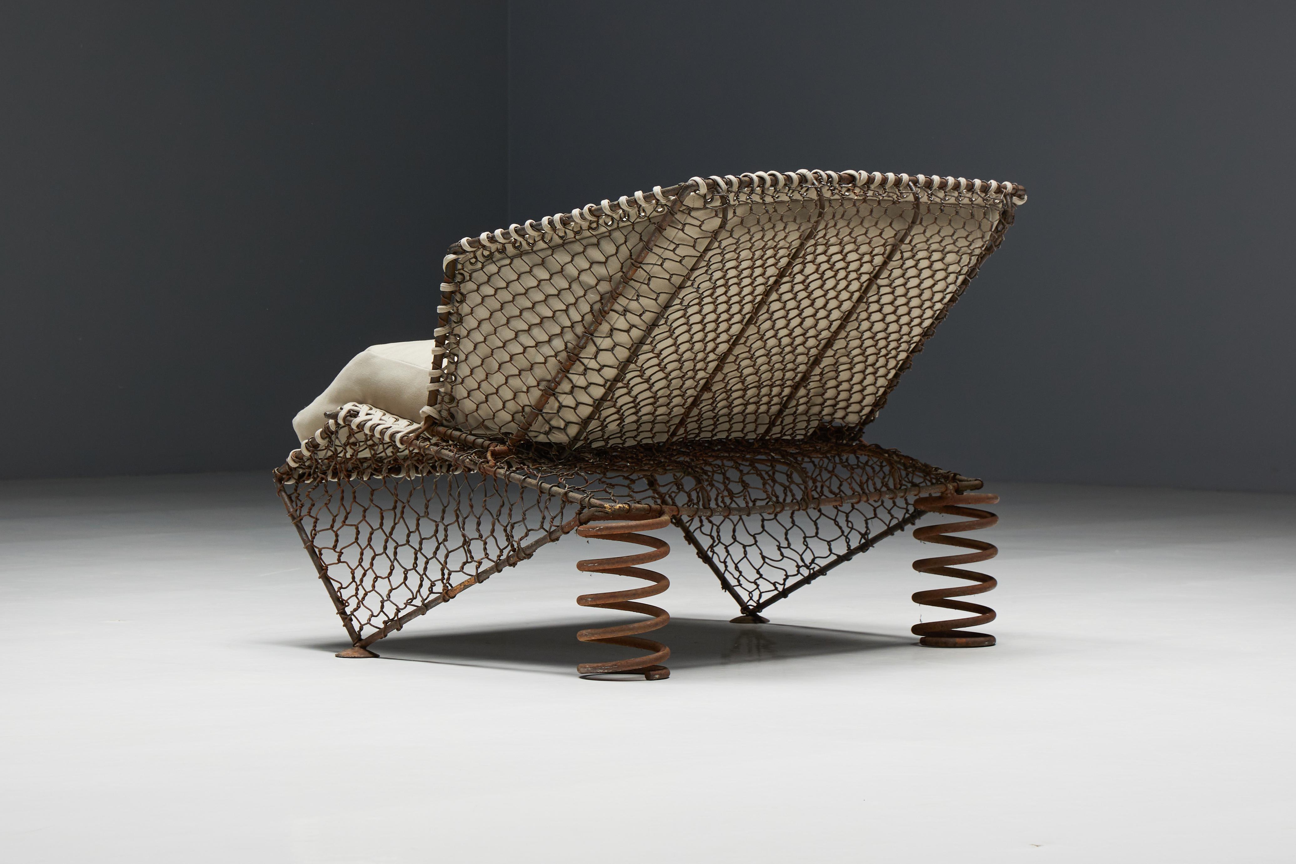 Sprung Steampunk Easy Chair, France, 1970s 1