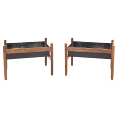 Spøttrup Danish Mid Century Rosewood Planter, Pair