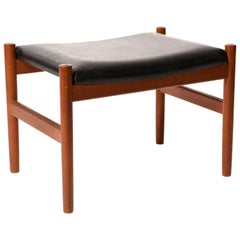 Spøttrup Møbelfabrik Danish Midcentury Teak Ottoman or Stool