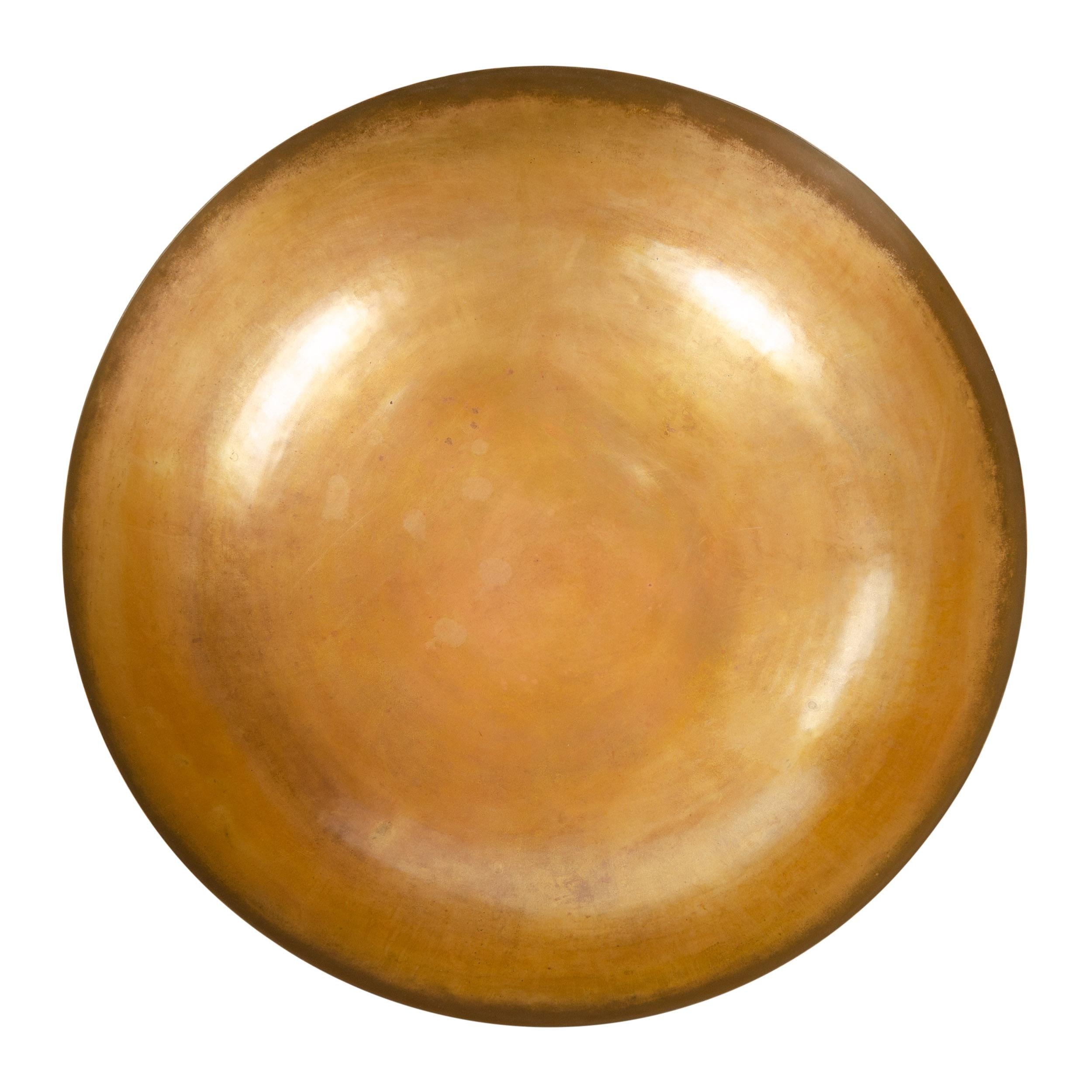Mid-Century Modern Spun Brass Bowl by Cheun Kee