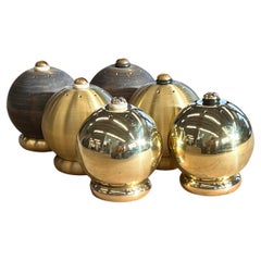 Spun Brass Salt & Pepper Shaker Set by Daughter Manufacturing