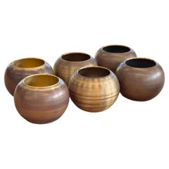 Juego de vasos portavotivas de latón hilado by Daughter Manufacturing